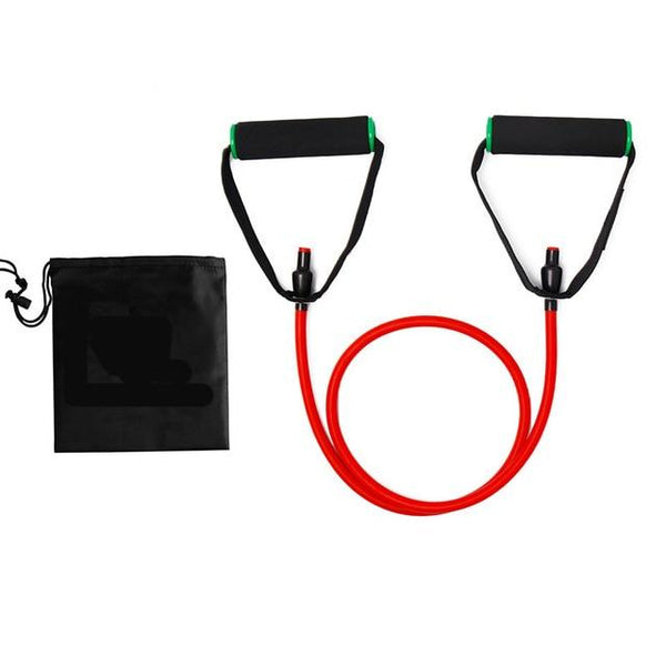 Procircle 15 Pcs Resistance Tube Bands set - Tubes Rubber Band Perfect For Home Gyms, Resistance Training, Physical Therapy