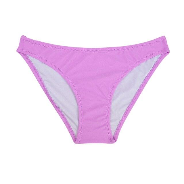 M&M Brazilian Women Bikini Bottoms 2019 Summer Sexy Low Waist Swimwear Two-Piece Separates Swimsuit Print Sports Shorts B608