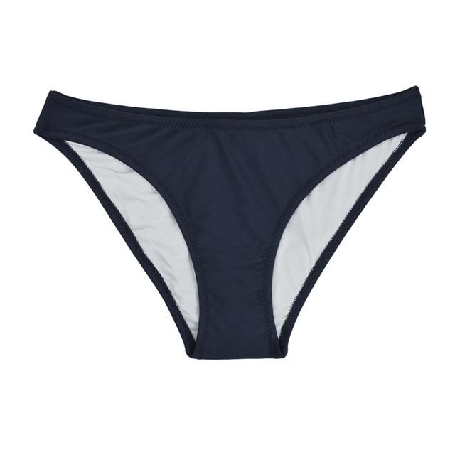 M&M Brazilian Women Bikini Bottoms 2019 Summer Sexy Low Waist Swimwear Two-Piece Separates Swimsuit Print Sports Shorts B608