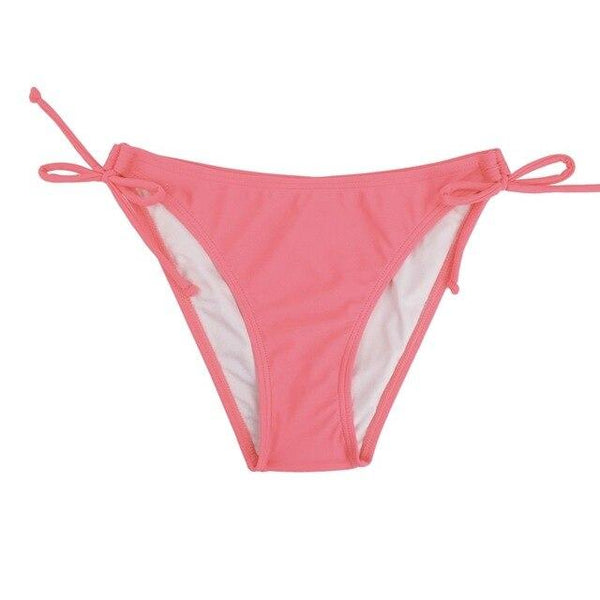 M&M 2019 Women Sexy Mini Bikini Bottom Swimwear Tie Side Swimsuit Bodysuit Micro Bikini Set Board Short Swim Briefs B612