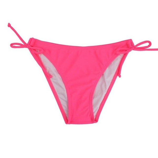 M&M 2019 Women Sexy Mini Bikini Bottom Swimwear Tie Side Swimsuit Bodysuit Micro Bikini Set Board Short Swim Briefs B612