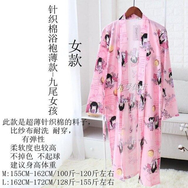 Women Sleepwear Spring Bathrobes Sexy Night Robes Long Sleeve Floral Dressing Gown 100% Cotton Kimono Robe Nightgown Nightwear