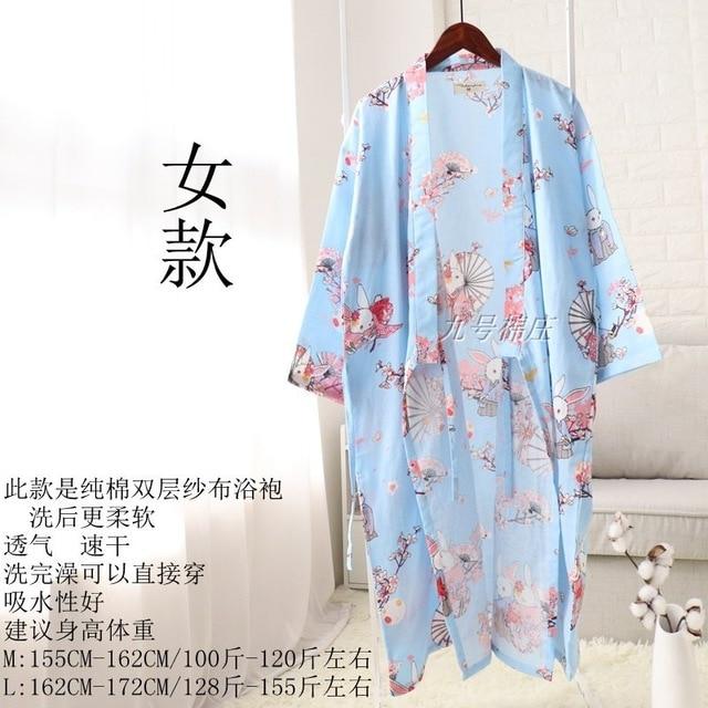 Women Sleepwear Spring Bathrobes Sexy Night Robes Long Sleeve Floral Dressing Gown 100% Cotton Kimono Robe Nightgown Nightwear