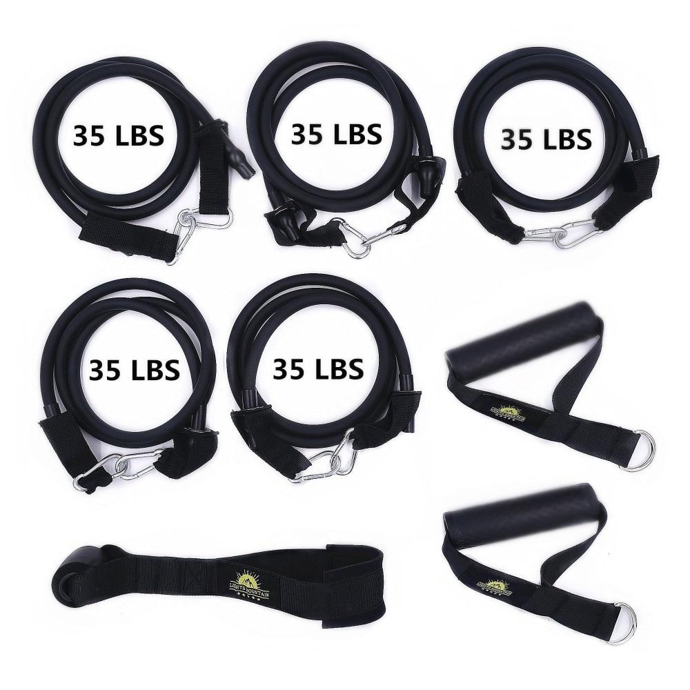 Super Strong Resistance Tube Bands Set with Heavy Duty Door Anchor Handles Fitness Gym Workout Latex Band Musculation Equipement