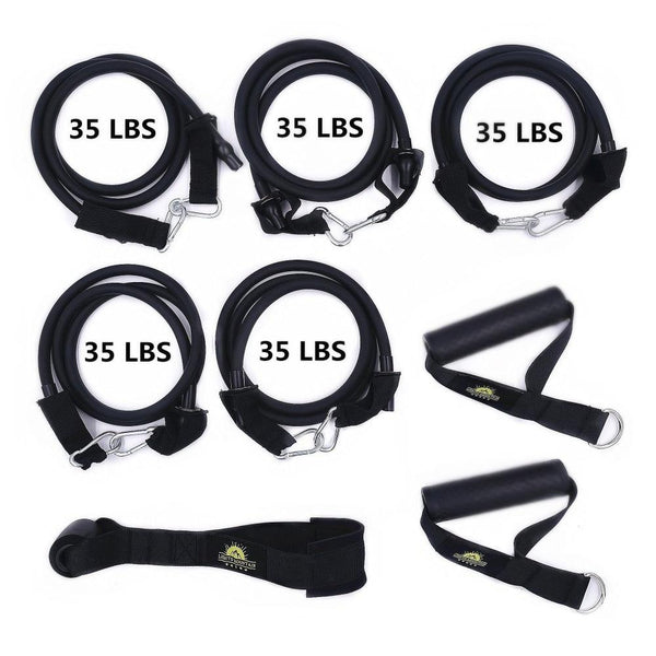 Super Strong Resistance Tube Bands Set with Heavy Duty Door Anchor Handles Fitness Gym Workout Latex Band Musculation Equipement