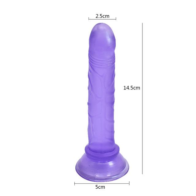 Erotic Soft Jelly Dildo Realistic Bullet Vibrator Anal Dildo Strap On Big Penis Suction Cup Toys for Adult Sex Toys for Woman