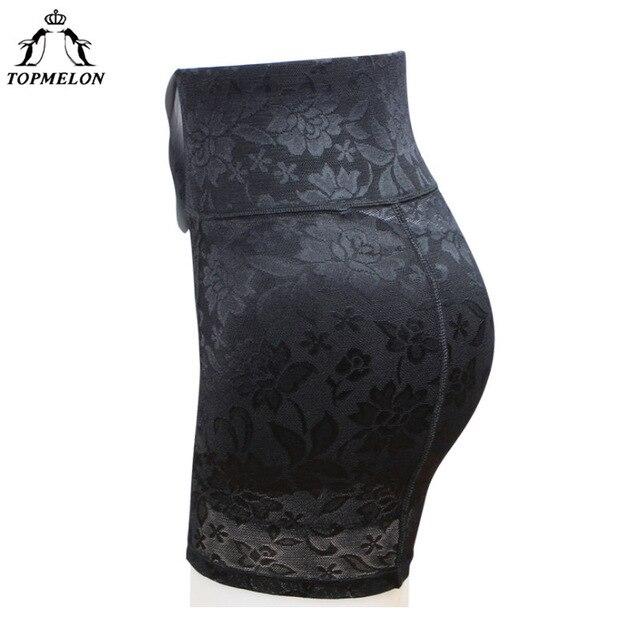 TOPMELON Slimming Underwear Women Control Pants Butt Lifter Waist TrainerShapwear Shaper High Waist Floral Embroidery Panties