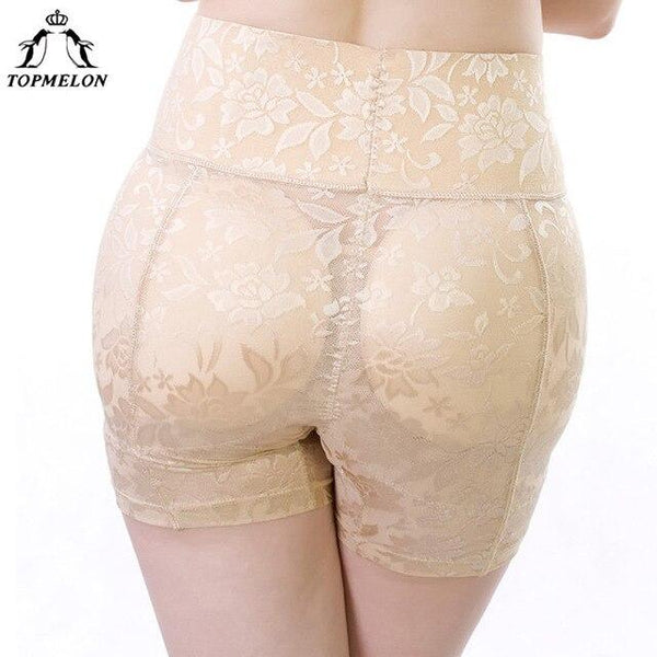 TOPMELON Slimming Underwear Women Control Pants Butt Lifter Waist TrainerShapwear Shaper High Waist Floral Embroidery Panties
