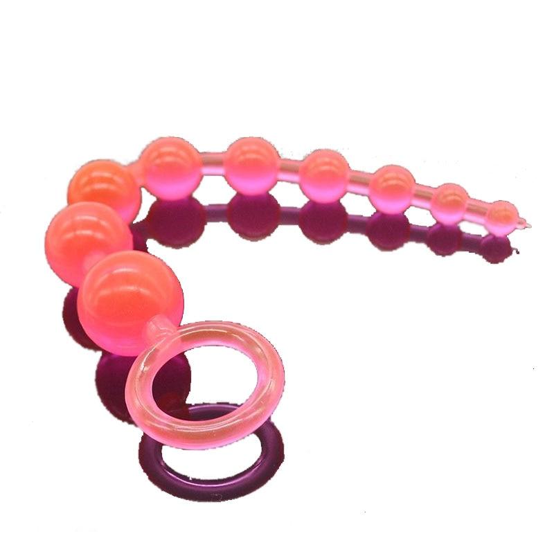 Anal Sex Toys for Women Anal Beads Dildo Butt Plug No Vibrator Men Masturbation Dildo Anal G spot Vibrator Beads Adult Products