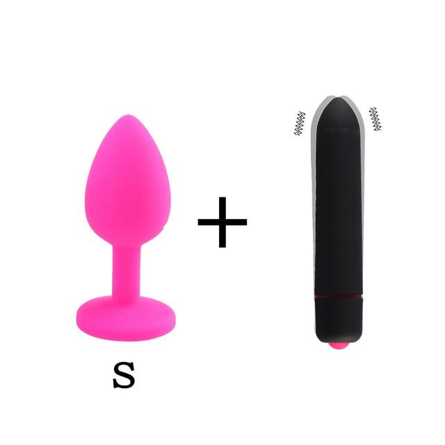 3Pcs/Set Safe Butt Plug With Crystal Detachable Jewelry Anal Plug Vagina Clitoris Vibrator Erotic Adult Sex Toys For Woman/Men