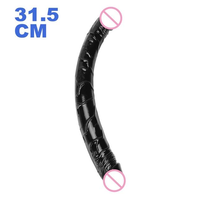 Sex U Shape Double Dildo Flexible Soft Jelly Vagina Anal Women Gay Lesbian Double Ended Dong Penis Artificial Penis Sex Toys