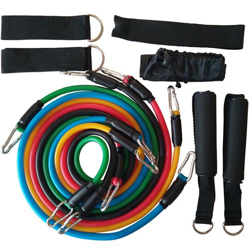 YOUGLE Fitness Equipments Workout Resistance Bands Latex 11pcs/set Exercise Pilates Tubes Pull Rope Expanders Training