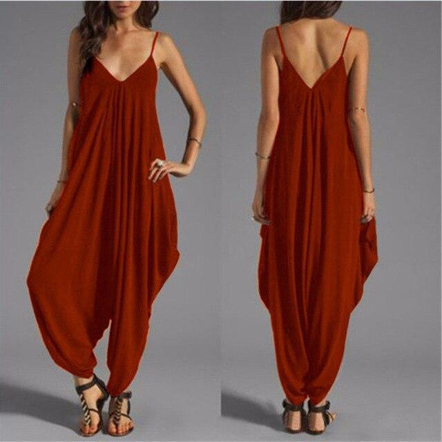 2018 Long Bodysuit Fashion Summer Women's Harem Romper Sleepwears Elegant Coveralls Playsuit Macacao Clothing