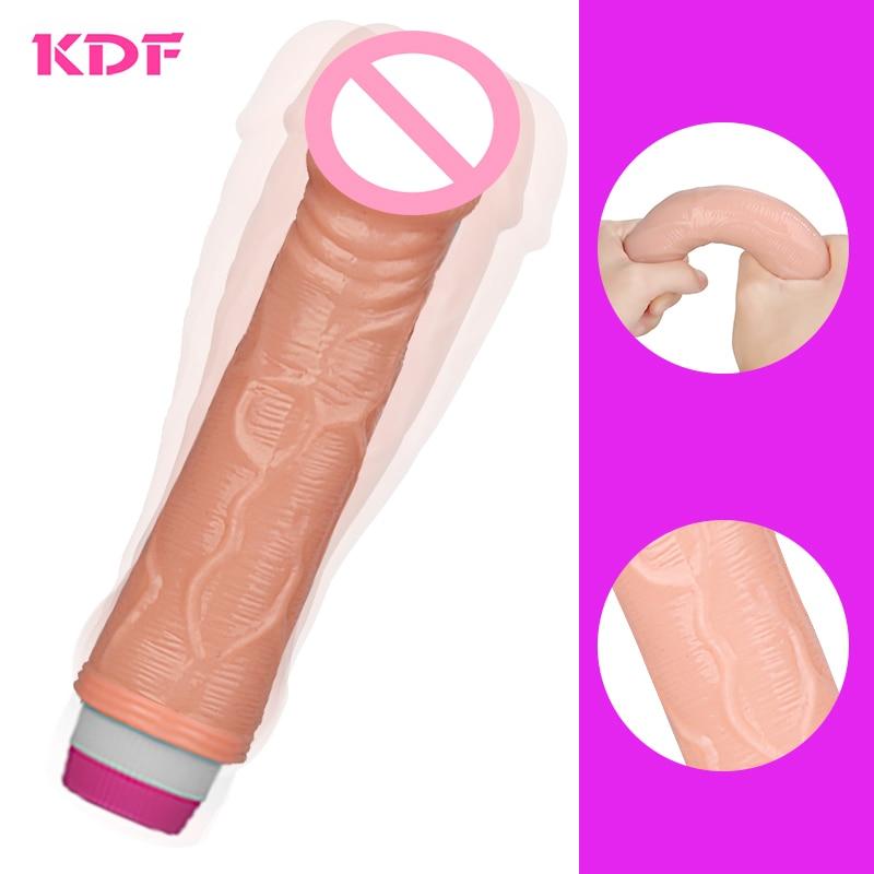 Dildo Vibrator Sex Toys for Woman Realistic Dildo Big Dick Soft Penis Vibarting Vagina Massager Vibrators for Women Sex Product
