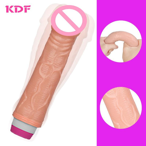 Dildo Vibrator Sex Toys for Woman Realistic Dildo Big Dick Soft Penis Vibarting Vagina Massager Vibrators for Women Sex Product