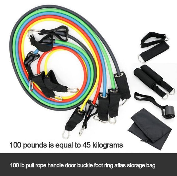 Equipment elastic belt sports pull rope fitness belt trainer TRX buckle pull rope fitness exercise equipment TPE safety
