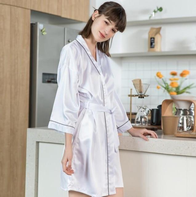 Nightgown Women Vintage Sexy Silk Satin Retro Nightdress Long Lingerie Robe Sleepwear Lady Soft Sleep Dress Nighties Night Gown