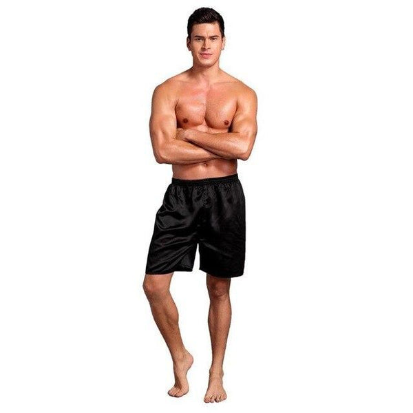 Mens Sleepwear Underwear Silk Satin Boxers Shorts Nightwear Pyjamas 2018 Hot Sale Newest