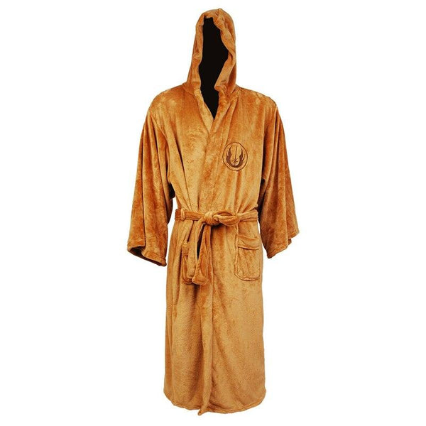Star Wars Darth Vader Flannel Terry Jedi Adult Bathrobe Robes Darh Vader Cosplay Brown Robe Dress Gown Sleeping Wear Costume F78