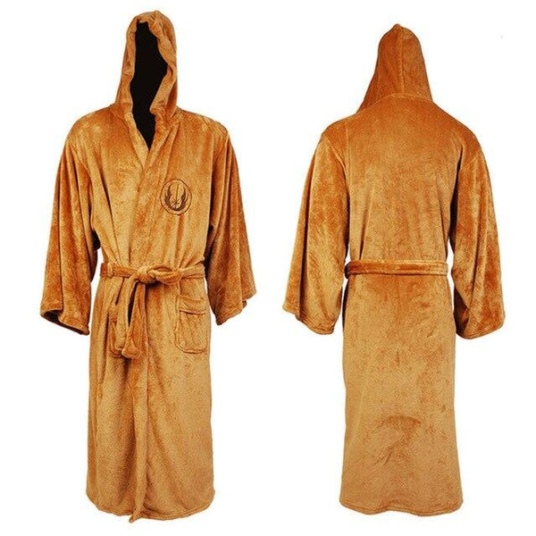 Star Wars Darth Vader Flannel Terry Jedi Adult Bathrobe Robes Darh Vader Cosplay Brown Robe Dress Gown Sleeping Wear Costume F78