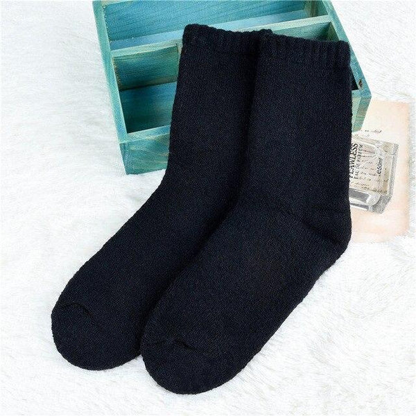 New Autumn Winter Men's Socks Keep Warm Cashmere Wool Socks Thick Solid Casual Protect the Cold Male Meias Home Sleep Socks