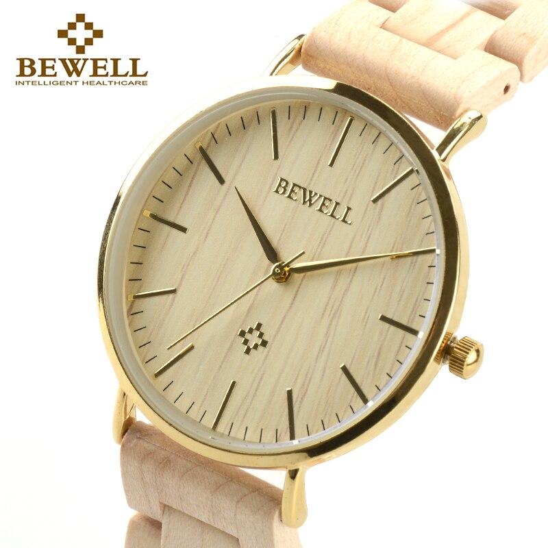 BEWELL Men Waterproof Wood Watches Luxury Watch Brand As Boy Gift For Son Or Dad Clock Male Dress Watch Good Quality Watch 163A