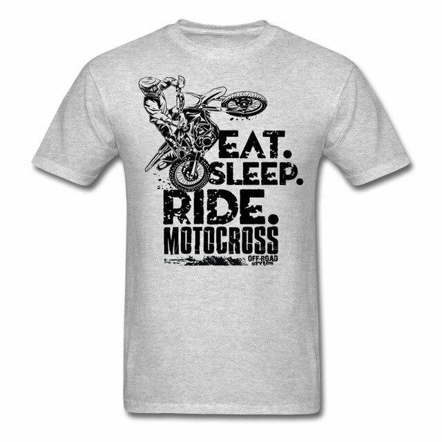 Motocross Eat Sleep Ride Mx Men'S T-Shirt Newest Fashion Cool Men Men Print Tee Cool Fashion Novelty Style Top T Shirt Dress