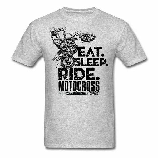 Motocross Eat Sleep Ride Mx Men'S T-Shirt Newest Fashion Cool Men Men Print Tee Cool Fashion Novelty Style Top T Shirt Dress