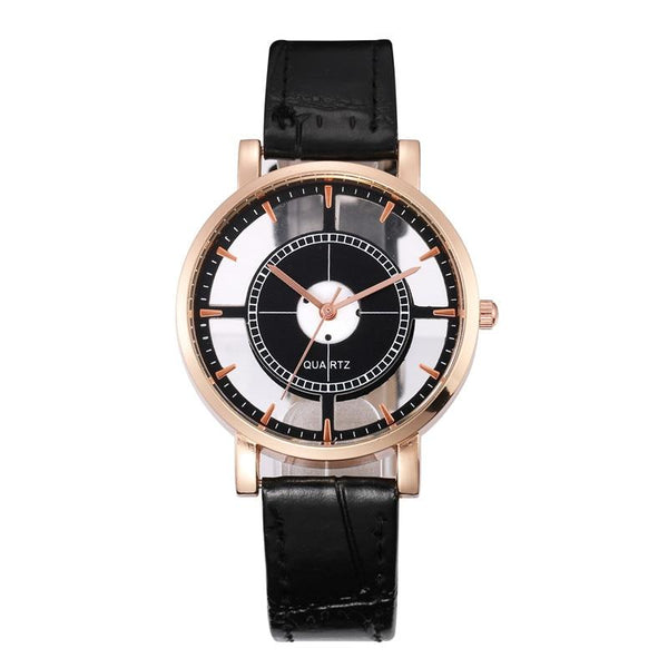 New Watch Men Business Fashion Skeleton Engraving Hollow Reloj Hombre Dress Wristwatch Leather Band Women Clock Relojes Mujer