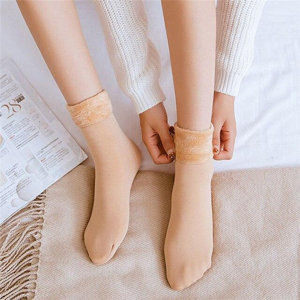 Sock woman Winter Wamer Women Thicken Thermal Wool Cashmere Snow Socks Seamless Velvet Boots Floor Sleeping Mens Socksmoda mujer