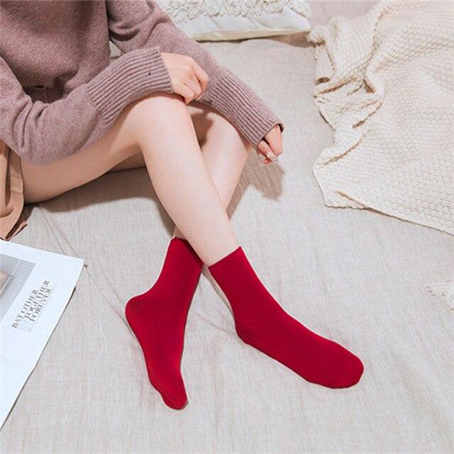 Sock woman Winter Wamer Women Thicken Thermal Wool Cashmere Snow Socks Seamless Velvet Boots Floor Sleeping Mens Socksmoda mujer