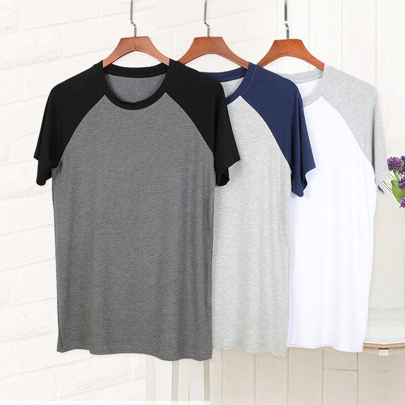Men's fashion sleep tops short sleeves sleep dress casual cotton nighty Round collar dress sleepwear free shipping