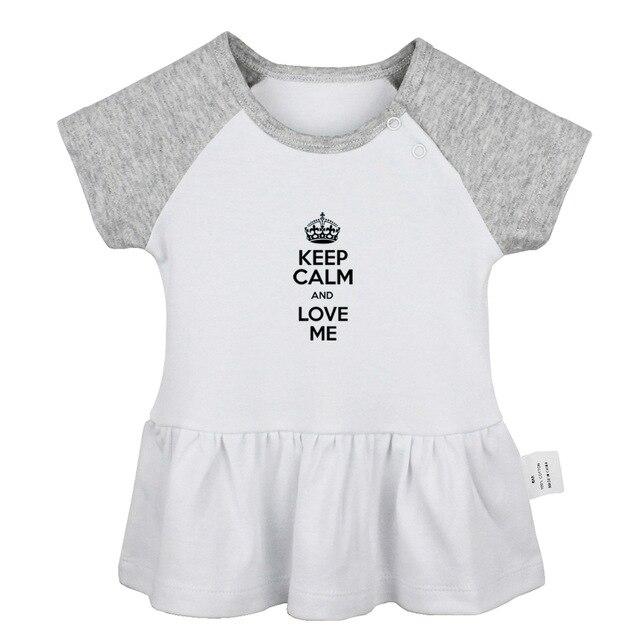 Cute Penguins Space Infinity Love Keep Calm And sleep zzz 5 burning man Newborn Baby Girls Dresses Toddler Infant Cotton Clothes