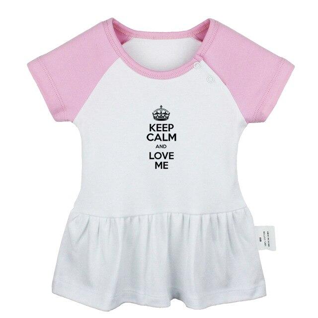 Cute Penguins Space Infinity Love Keep Calm And sleep zzz 5 burning man Newborn Baby Girls Dresses Toddler Infant Cotton Clothes