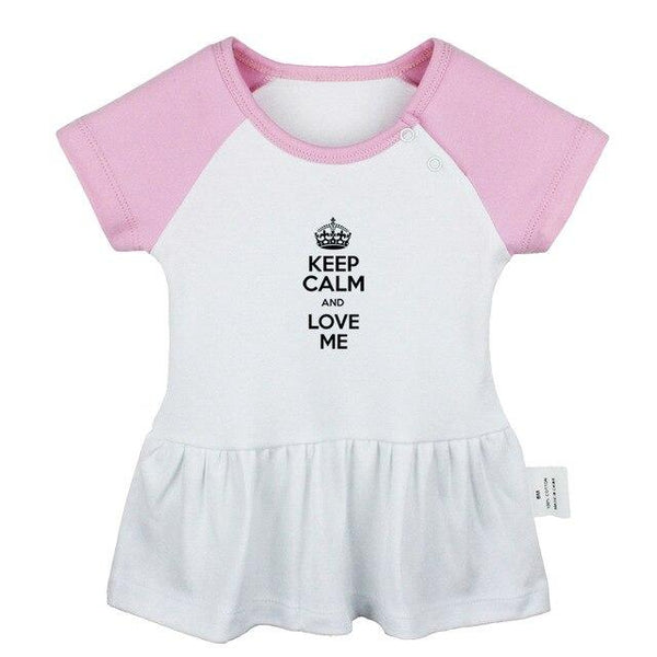 Cute Penguins Space Infinity Love Keep Calm And sleep zzz 5 burning man Newborn Baby Girls Dresses Toddler Infant Cotton Clothes