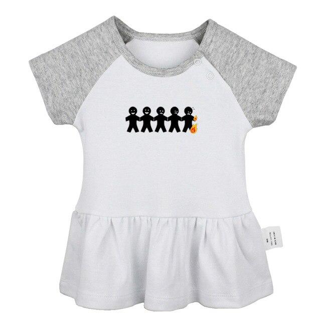 Cute Penguins Space Infinity Love Keep Calm And sleep zzz 5 burning man Newborn Baby Girls Dresses Toddler Infant Cotton Clothes