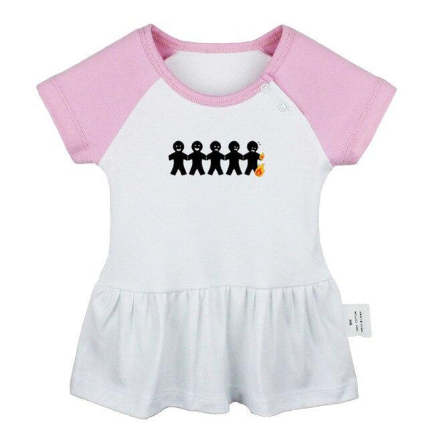 Cute Penguins Space Infinity Love Keep Calm And sleep zzz 5 burning man Newborn Baby Girls Dresses Toddler Infant Cotton Clothes