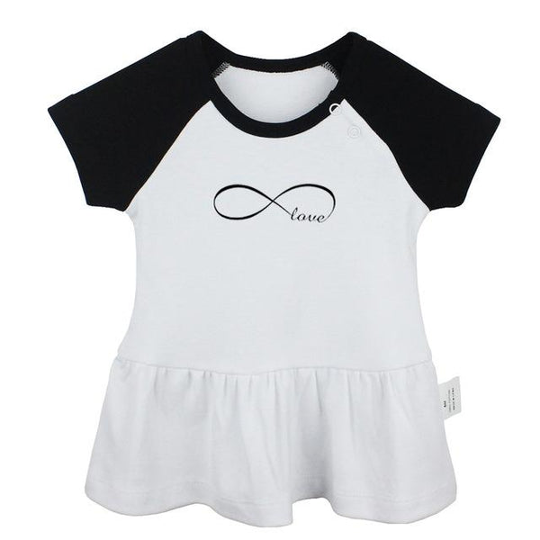 Cute Penguins Space Infinity Love Keep Calm And sleep zzz 5 burning man Newborn Baby Girls Dresses Toddler Infant Cotton Clothes