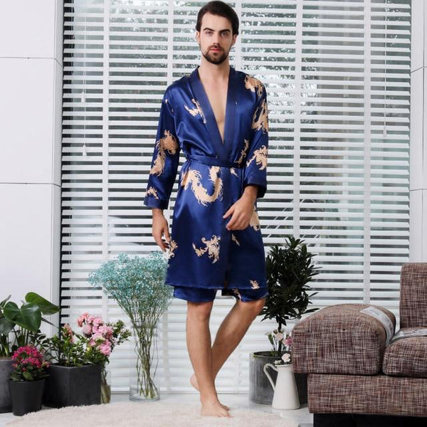 Luxury Dragon Designer Couple Silk Robes 5XL Sleepwear Women Soft Bathrobe Oversized Satin Nightgown Man Summer Home Clothing