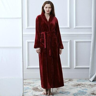 New Arrival Silk Soft Flannel Long Kimono Bath Robe Men Waffle Winter Bathrobe Mens Robes Dressing Gown Nightgowns for Male