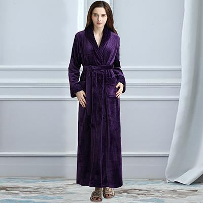 New Arrival Silk Soft Flannel Long Kimono Bath Robe Men Waffle Winter Bathrobe Mens Robes Dressing Gown Nightgowns for Male
