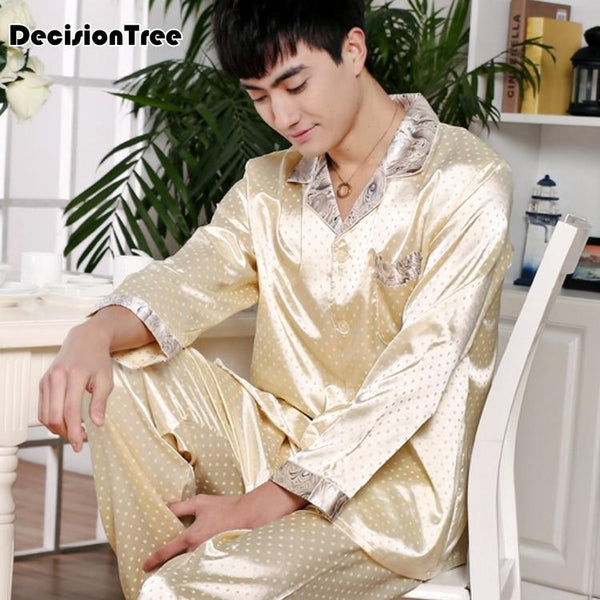 2019 summer satin silk pajamas shorts for men rayon silk sleepwear male pajama set soft nightgown for men pyjamas