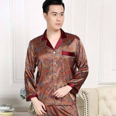 2019 summer satin silk pajamas shorts for men rayon silk sleepwear male pajama set soft nightgown for men pyjamas