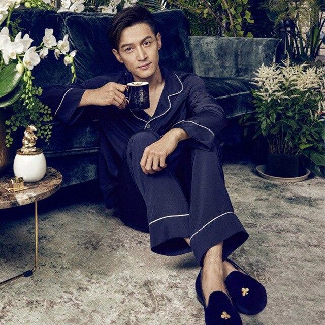 2019 summer satin silk pajamas shorts for men rayon silk sleepwear male pajama set soft nightgown for men pyjamas