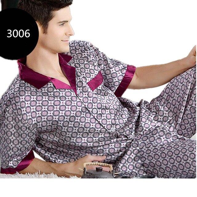 2019 new summer Silk Short Sleeve Pajama Set Pajamas Sleepwear Silk Nightgown Home Stian Soft Cozy Thin Coat Pants Housewear