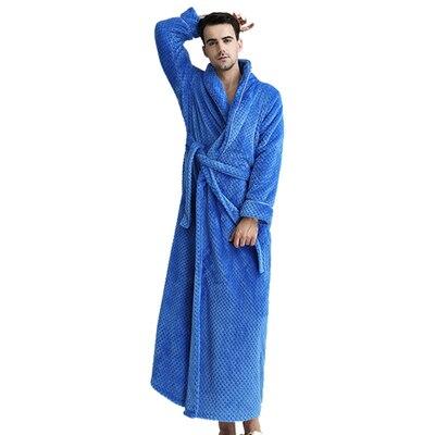 Free shipping Winter Flannel Sexy Women Robes plus size long sleeve warm long Sleepwear Female Bathrobe men Clothes nightgown