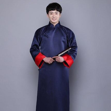 2019 summer black chinese men's robe kimono faux silk bath gown bathrobe nightgown sleepwear hombre pijama