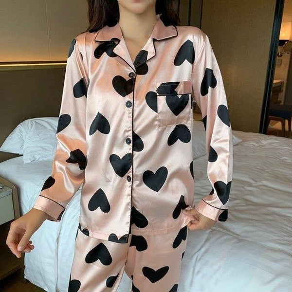 Loose Designer Men/Women Silk Satin Couple Pajamas Sets Sleepwear Sets Unisex Male Soft Oversized Luxury Nightgown Home Clothing