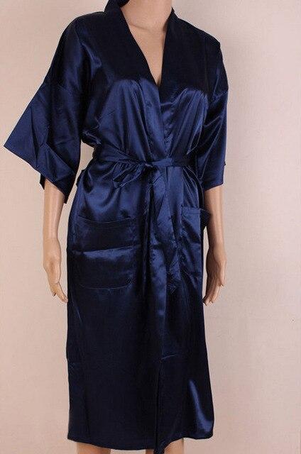 New Arrival Chinese Men Rayon Silk Nightgown Traditional Japanese Yukata Kimono Gown With Belt Plus Size S-XXXL NM011