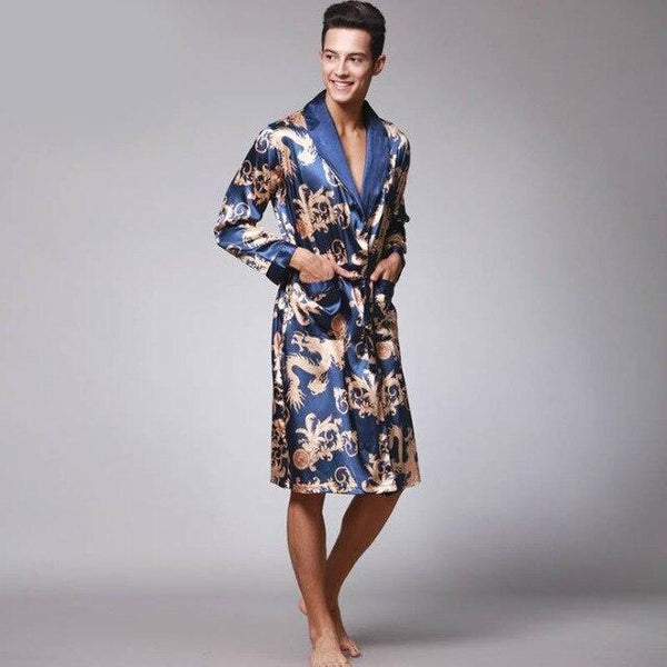 Luxury Spring Silk Satin Couple Pajamas Men Robes Women 3 Piece Set Sleepwear Print Long Sleeve Lovers Nightgown Pijama Feminino